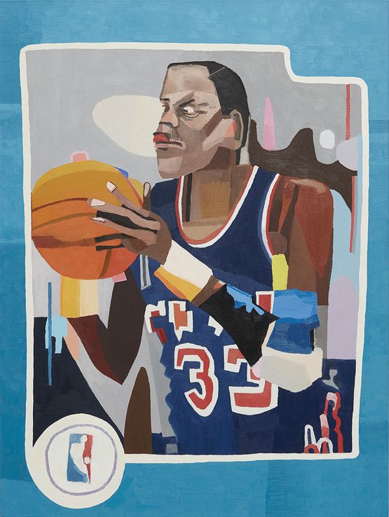 Ewings Card by Jonas Wood contemporary artwork Painting