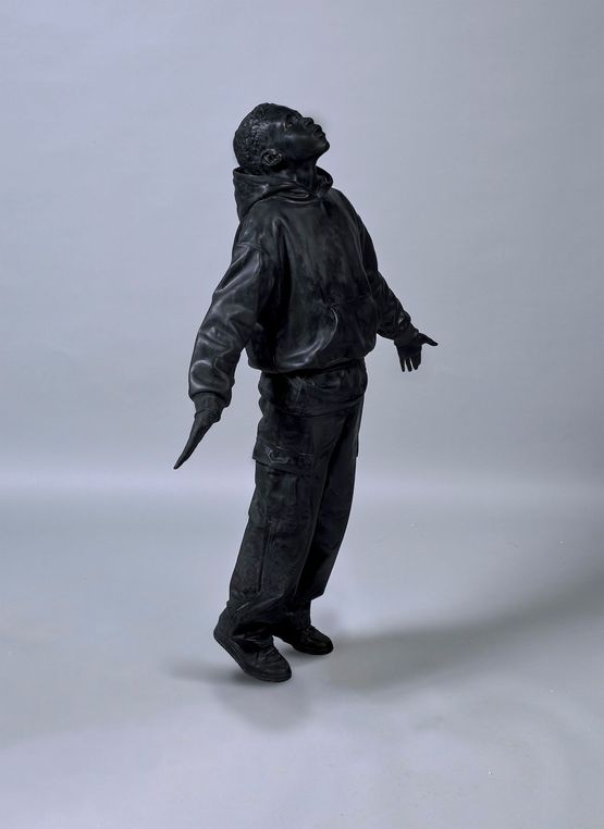 I Cant Forget You My Whole World Turns Blue by Esmaa Mohamoud contemporary artwork Sculpture