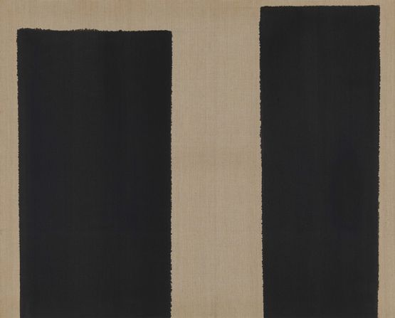 Burnt Umber  Ultramarine by Yun Hyong-Keun contemporary artwork Painting