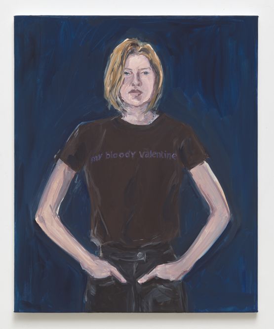 Fransiska with My Bloody Valentine teeshirt by Jean-Philippe Delhomme contemporary artwork Painting