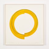 Split Ring Image by Robert Mangold contemporary artwork drawing painting works on paper