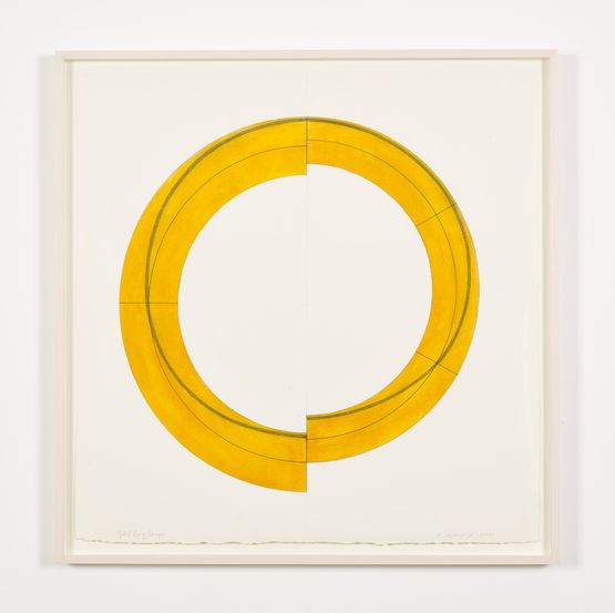 Split Ring Image by Robert Mangold contemporary artwork Painting