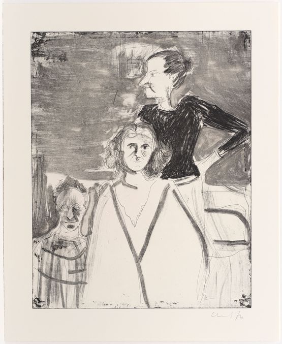 Three Sisters 2 My dearest dust by Chantal Joffe contemporary artwork Print