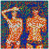Rubik Country Life NVDR1-3 by Invader contemporary artwork print