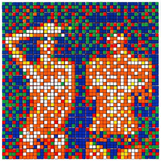 Rubik Country Life NVDR1-3 by Invader contemporary artwork Print
