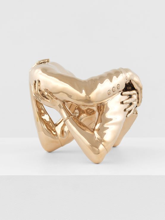 The Embrace by Hank Willis Thomas contemporary artwork Sculpture