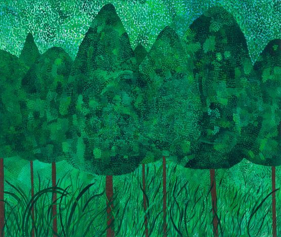 Wood by Sally Ross contemporary artwork Painting