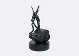 Thinker on Rock Medium by Barry Flanagan contemporary artwork sculpture