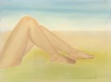 Beach by Hilo Chen contemporary artwork painting