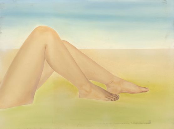 Beach by Hilo Chen contemporary artwork Painting