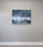 Sea state force 12 - Cresting waves and spray by Janette Kerr contemporary artwork Painting