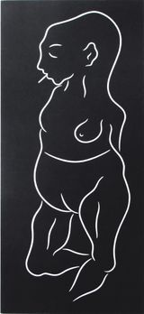 Ohne Titel Raucherin by Aldo Walker contemporary artwork painting