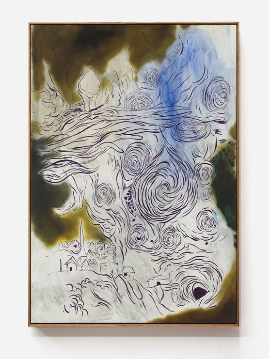 I am the Hermit You Are the Cave by Adam Lee contemporary artwork Painting