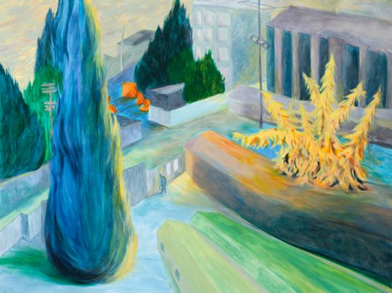 Pengcheng Corner VIII by Anna Ngan Leong Cheung contemporary artwork Painting