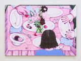 Pink Table by Nikki Maloof contemporary artwork painting