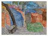 Woven Shadows I by Adip Dutta contemporary artwork drawing painting works on paper