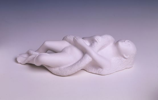 Woman with Snake by Kiki Smith contemporary artwork Sculpture