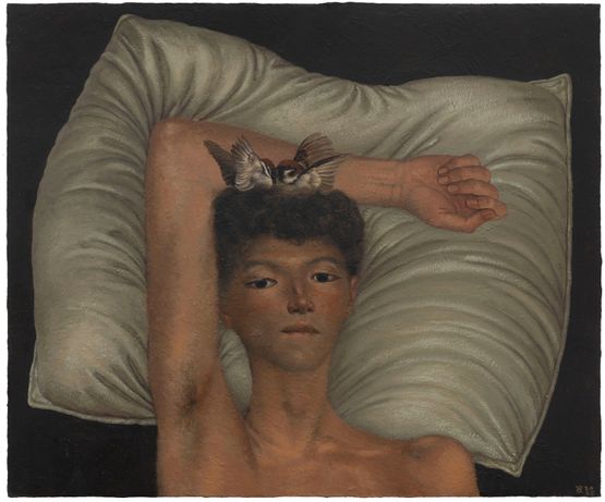 Chirping by Yan Bingqing contemporary artwork Painting