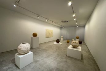 Contemporary art exhibition Hojung Kim Landscape of Earth at The Columns Gallery Singapore