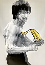 Banana Bruce by Teiji Hayama contemporary artwork painting works on paper