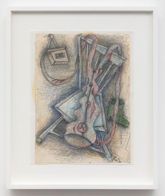 Study for Look Back by Elizabeth Murray contemporary artwork Works on Paper