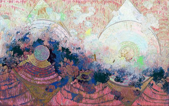 Heavenly Eyes 2024.4.282 by Jiang Miao contemporary artwork Painting