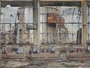 TPP Zalau in demolition nr. 68 by Gheorghe Ilea contemporary artwork Painting