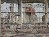 TPP Zalau in demolition nr. 68 by Gheorghe Ilea contemporary artwork painting works on paper