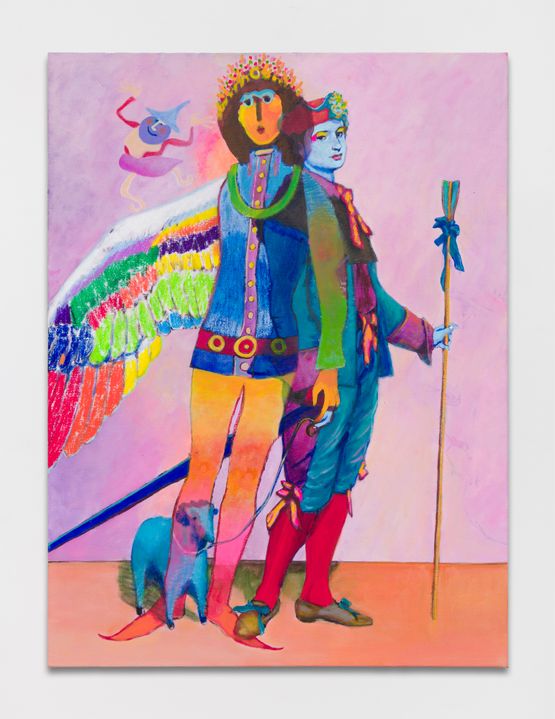 Blue Arrow by Joshua Petker contemporary artwork Painting