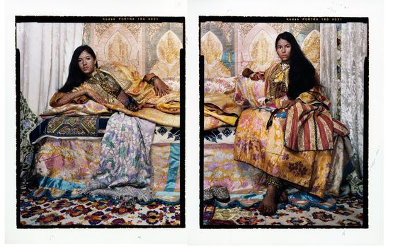 Harem Revisited 32 by Lalla Essaydi contemporary artwork Print