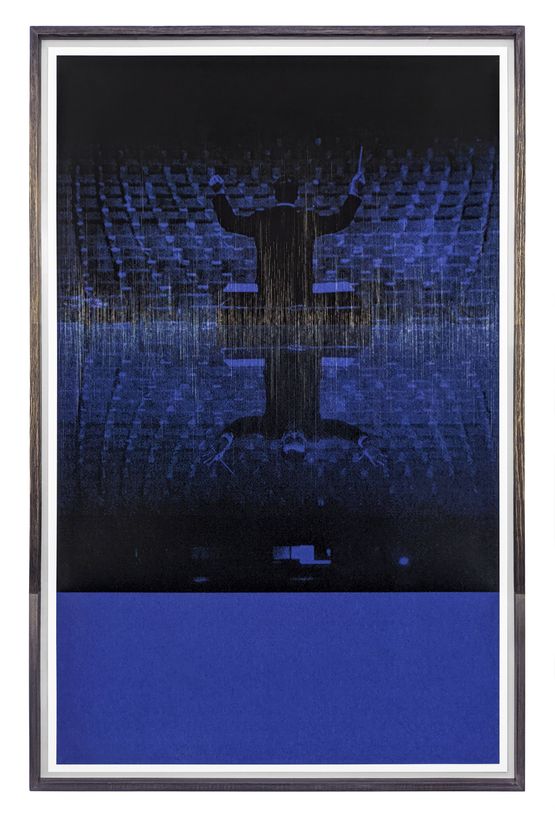 Monotone After Y. Klein by Omar Barquet contemporary artwork Painting