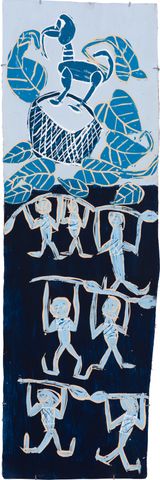 Dambungthun - Dancers at Wandawuy by Dhambit Mununggurr contemporary artwork painting