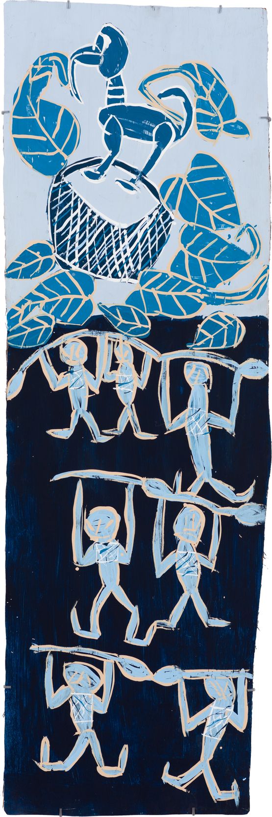 Dambungthun - Dancers at Wandawuy by Dhambit Mununggurr contemporary artwork Painting