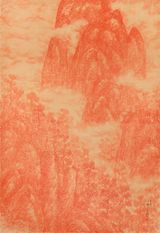 Landscapes by Huh Dal Jae contemporary artwork drawing