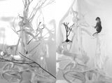 Die neue falsche Welt der Affen - Unklare Zustande. Kleiner Baum by Hartmut Neumann contemporary artwork works on paper drawing