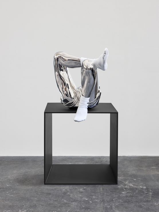 Dirty Socks Stainless Steel by Elmgreen  Dragset contemporary artwork Sculpture