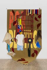 Muchacho by Nadia Hernandez contemporary artwork mixed media painting textile