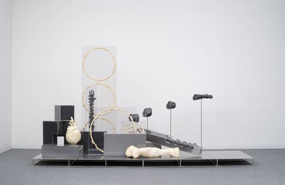 Physically Emanating rhythm of glistening intestines by Haneyl Choi contemporary artwork Sculpture