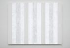 Untitled White Multiband Horizontal Strokes by Mary Corse contemporary artwork Mixed Media