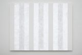 Untitled White Multiband Horizontal Strokes by Mary Corse contemporary artwork mixed media