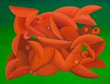 Group by Jung Kangja contemporary artwork painting