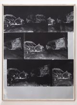 Dinosaur Transit Disaster Silver by Gavin Turk contemporary artwork painting