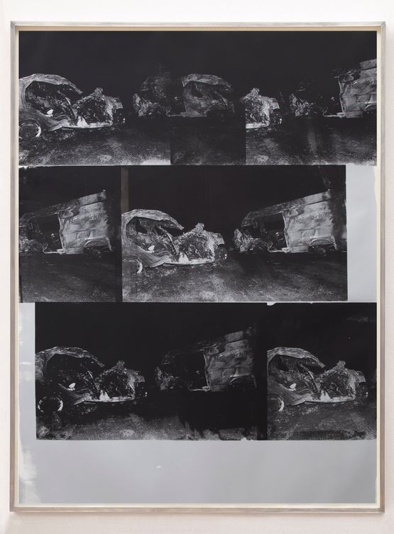Dinosaur Transit Disaster Silver by Gavin Turk contemporary artwork Painting