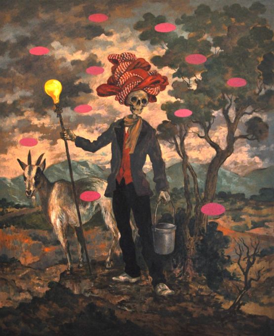 Tour Guide by Michael Vale contemporary artwork Painting