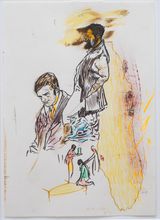 untitled by Neo Rauch contemporary artwork works on paper mixed media