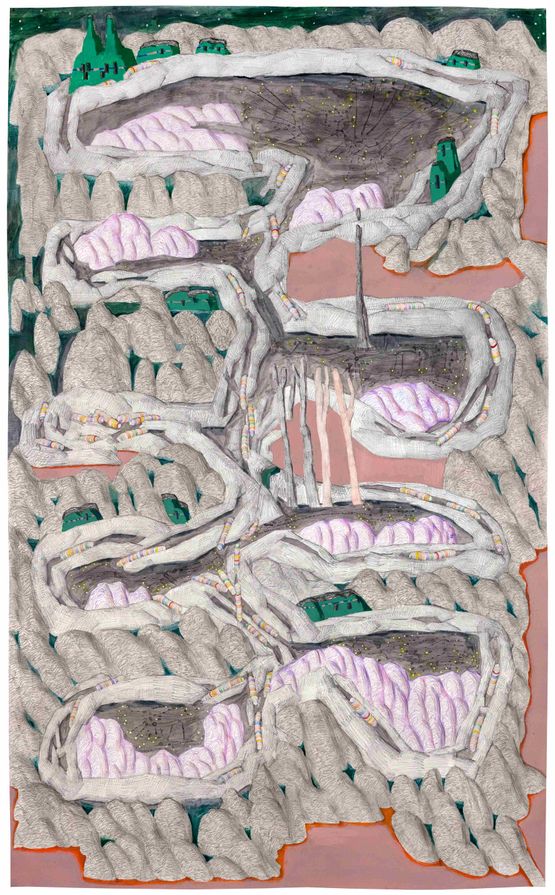 Fractional Column by Ha Ninh Pham contemporary artwork Works on Paper