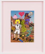 Dolly and the Lovely Cake by Kaylene Whiskey contemporary artwork painting works on paper