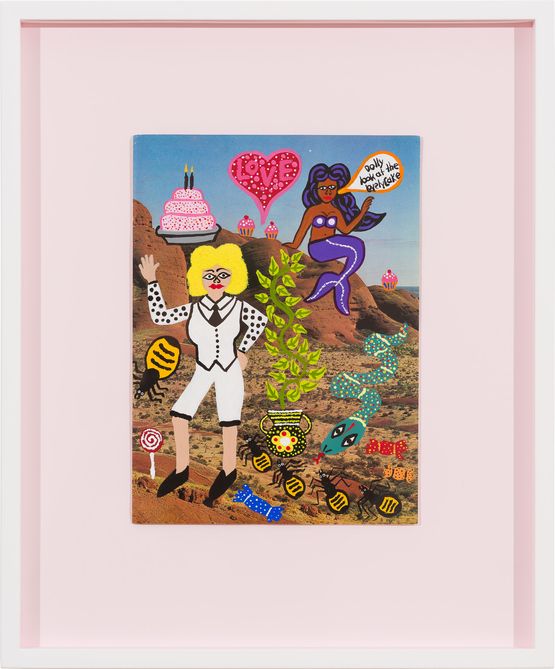 Dolly and the Lovely Cake by Kaylene Whiskey contemporary artwork Painting