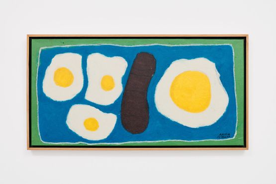 Os ovos e o bife The Eggs and the Steak by Anisio O. Couto contemporary artwork Painting