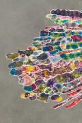 Bring Back the Funk detail by Polly Apfelbaum contemporary artwork installation